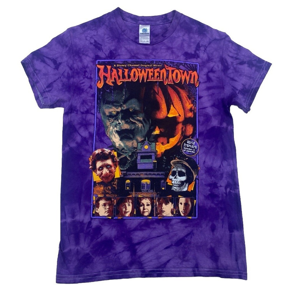 HalloweenTown Women's Size Small Graphic T-Shirt Purple Tie Dye Limited Edition